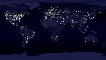 Die Welt bei der Nacht